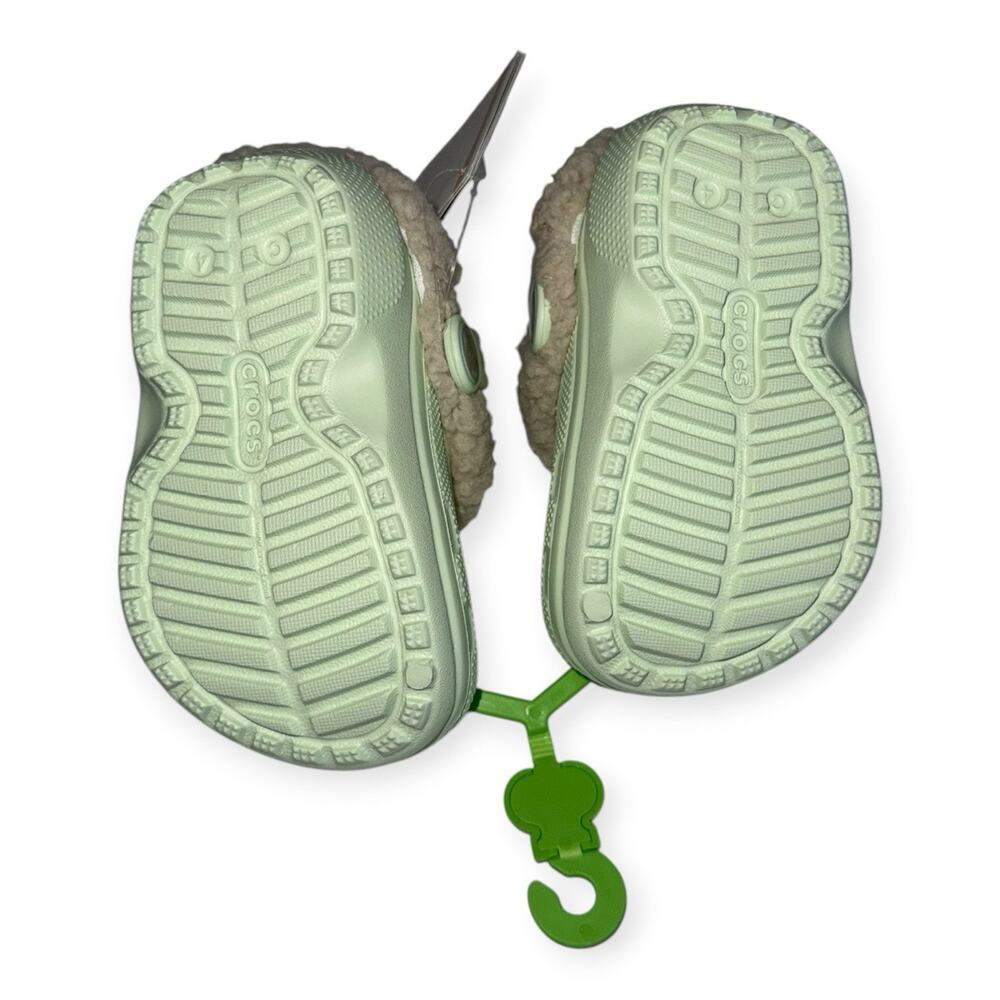 NWT Crocs Classic Blitzen IV Toddler C4 Jade Tint Lined Clogs Fall 🎃 - Picture 6 of 8